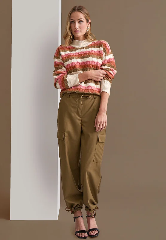 PCDemi Mid Waisted Wide Leg Pant - Kangaroo Brown