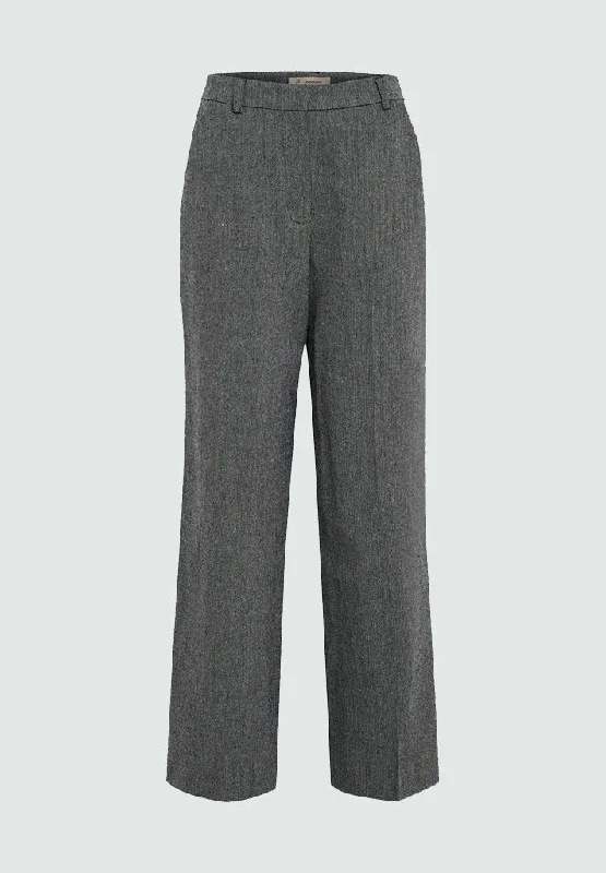 PCRoseline Cropped Pant - DARK GREY