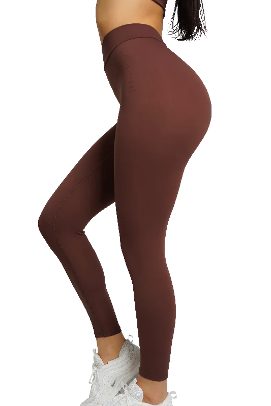 SCULPT V-BACK LEGGINGS - BROWN