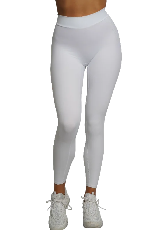 SCULPT V-BACK LEGGINGS - WHITE