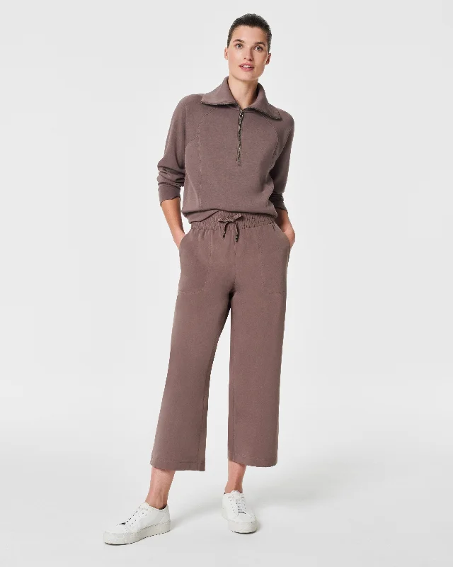 SPANX® On the Move Cropped Wide-Leg Pant