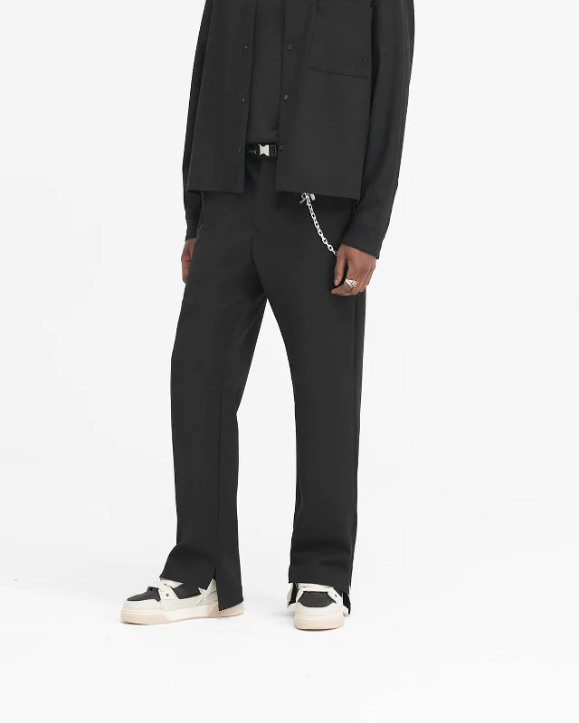 Stepped Hem Pant - Black