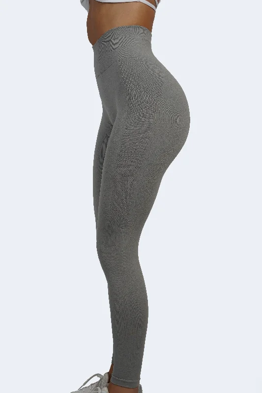 ULTRA SEAMLESS SCRUNCH LEGGINGS - GREY