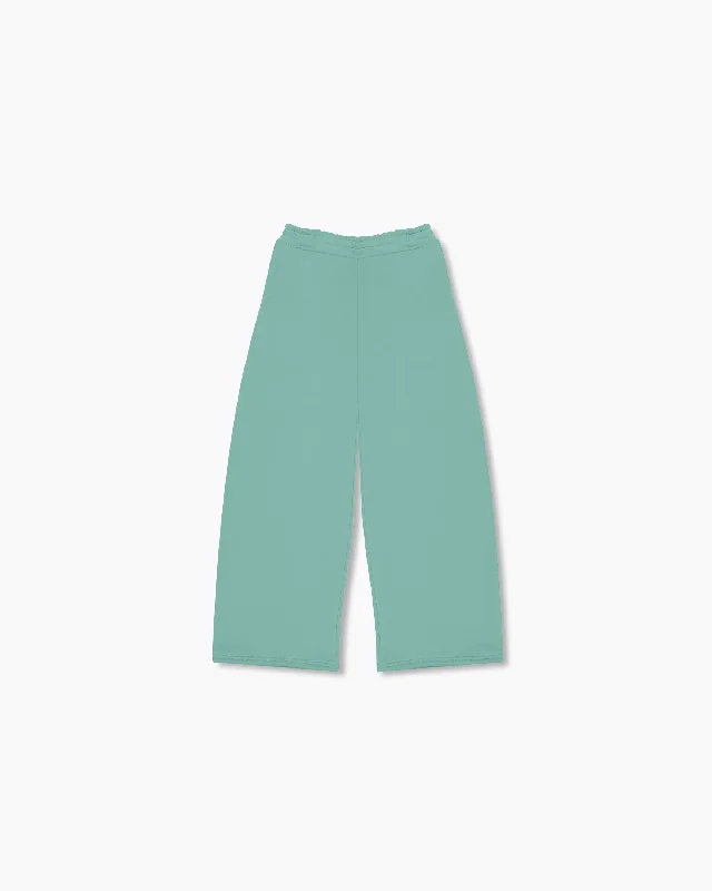 Wide Leg Sweatpants - Jade