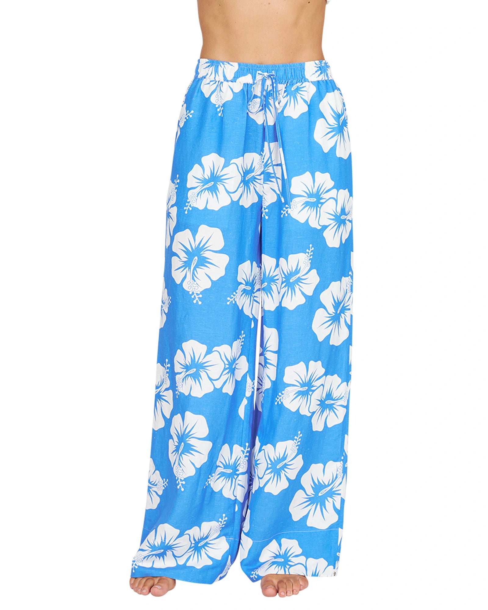 Womens - Beach Pant - OG Paradise - Hibiscus Bold Blue