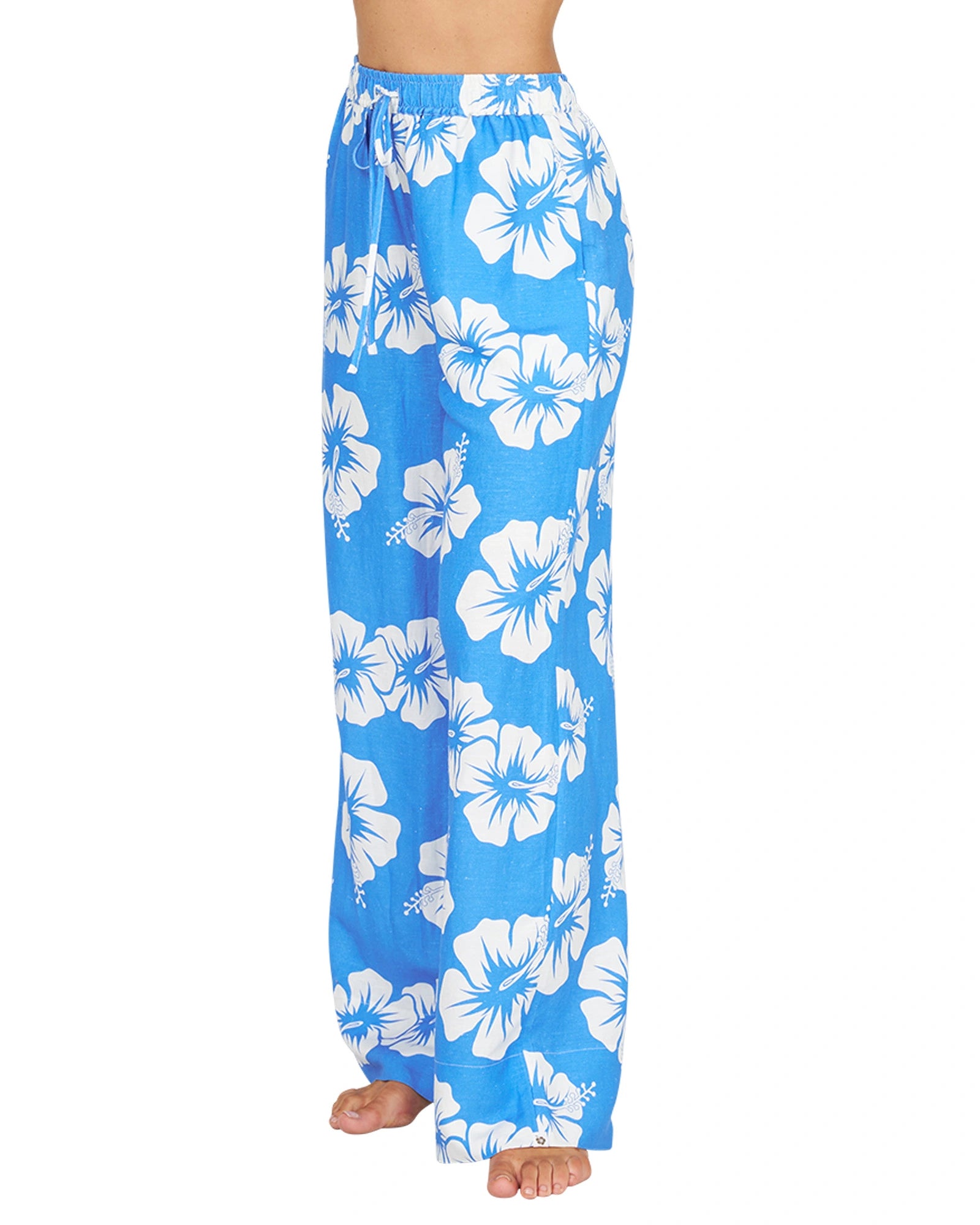 Womens - Beach Pant - OG Paradise - Hibiscus Bold Blue