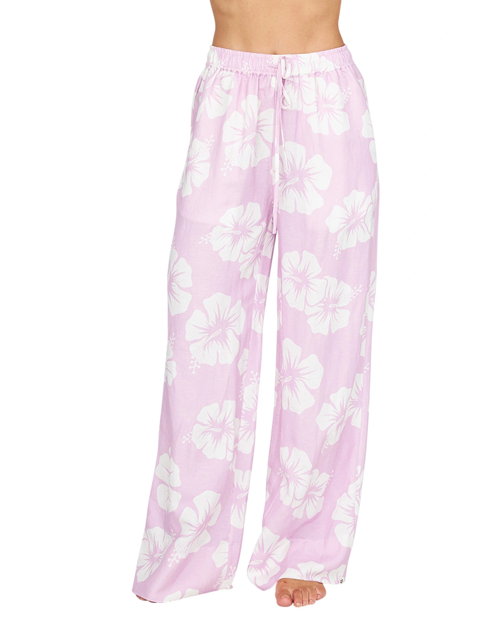 Womens - Beach Pant - OG Paradise - Hibiscus Pale Pink