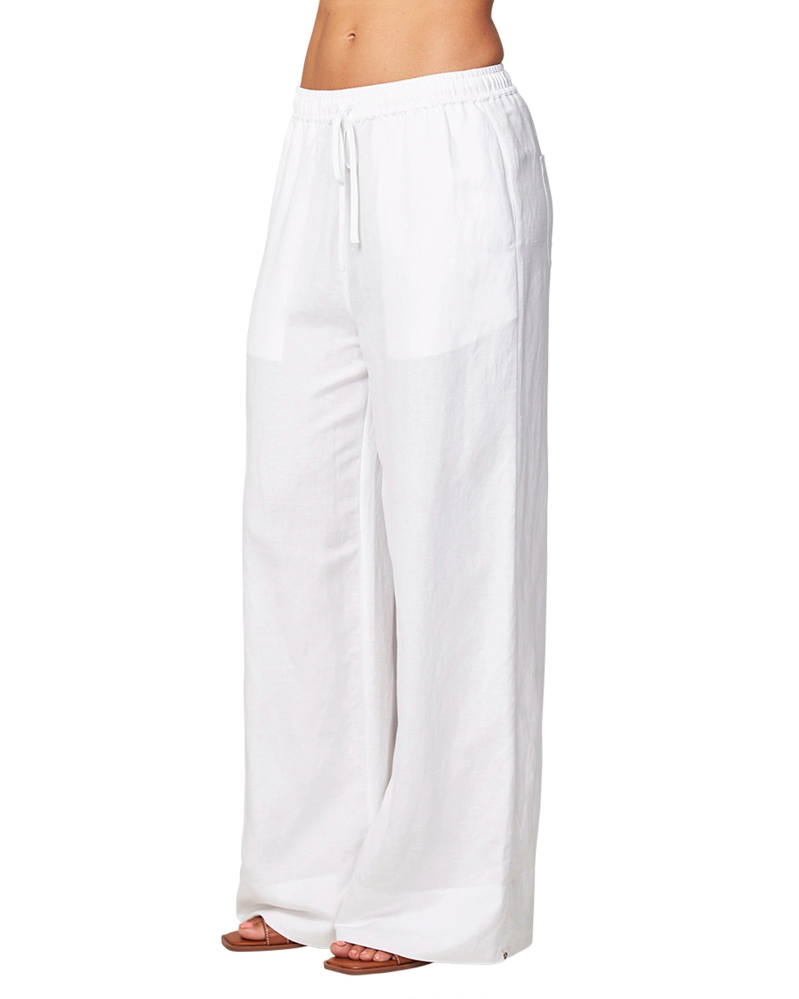 Womens - Beach Pant - Wide Leg Beach Pant - White