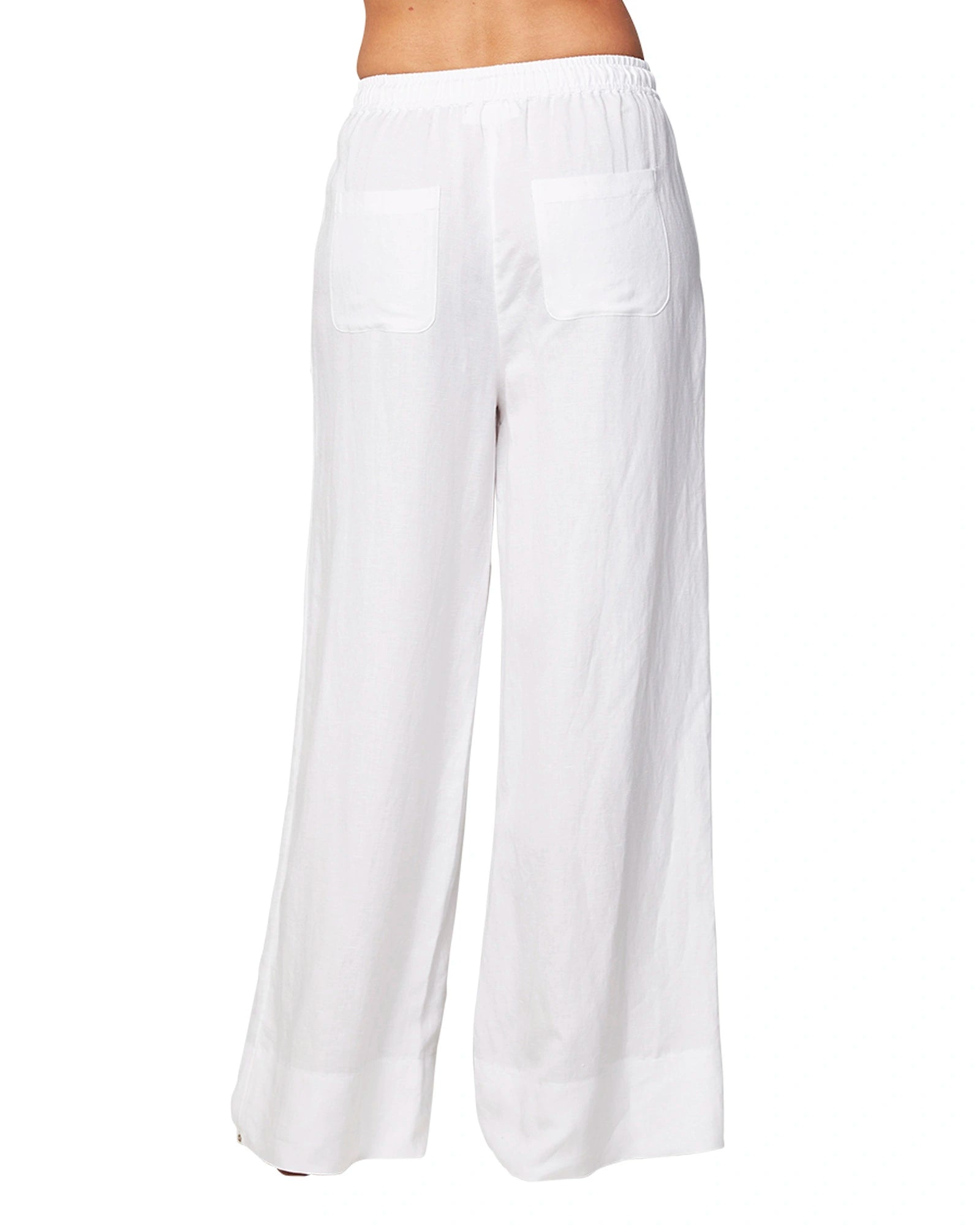 Womens - Beach Pant - Wide Leg Beach Pant - White