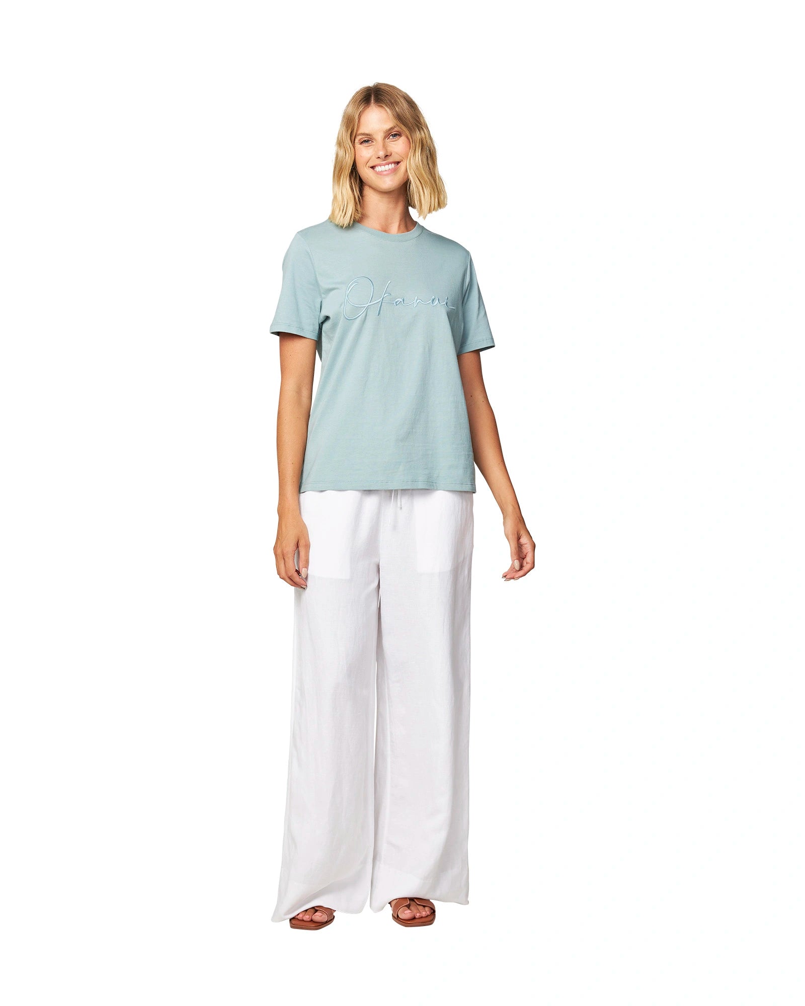 Womens - Beach Pant - Wide Leg Beach Pant - White