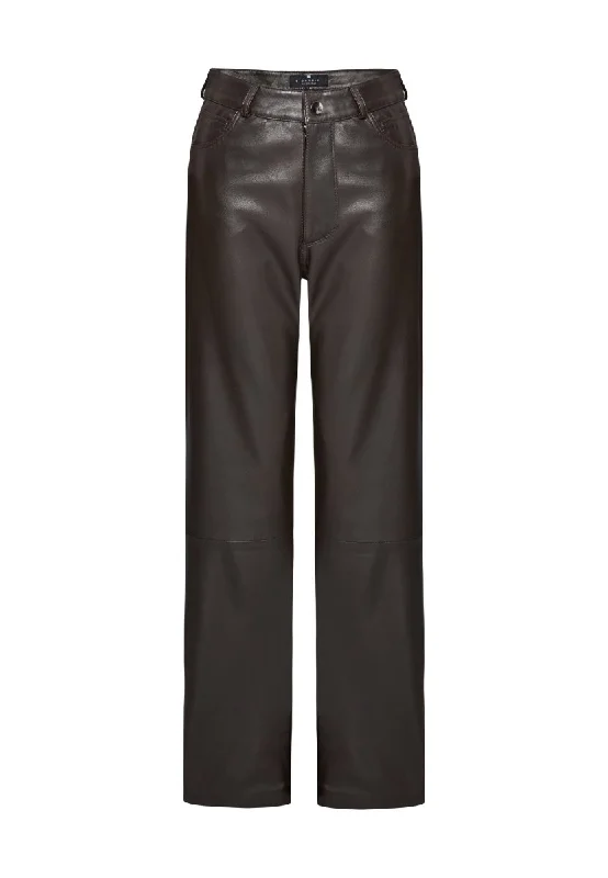 Daisy Wide Leg Nappa Leather Pants