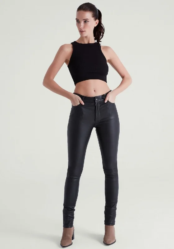 Eva Stretch Leather Pants