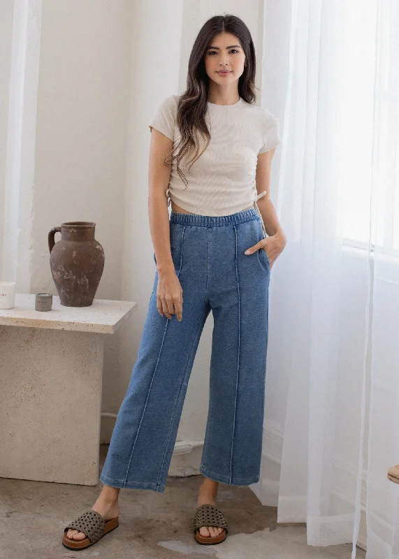 Indigo Pintuck Pant