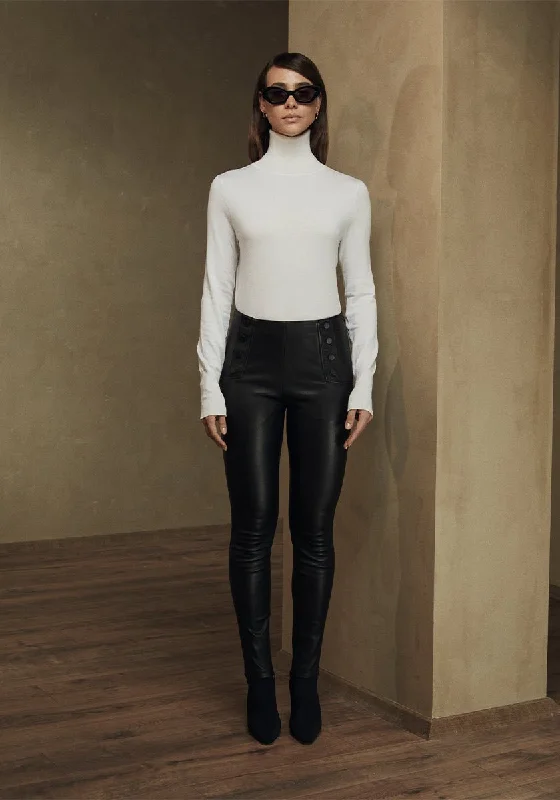 Ola Leather Stretch Leggings