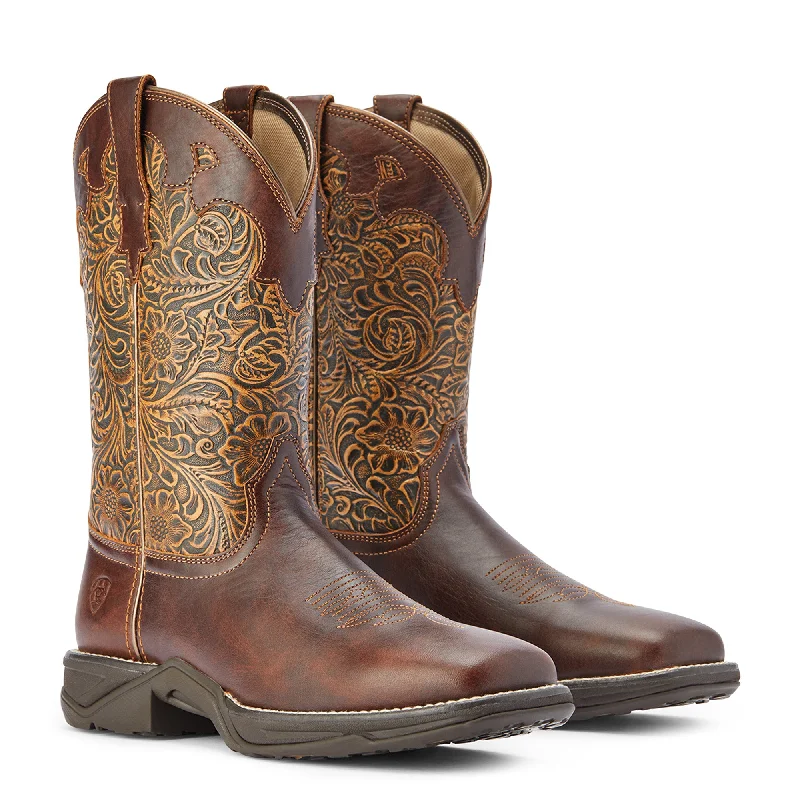 Ariat® Ladies Anthem Savanna Rich Clay & Brown Floral Boots 10042421