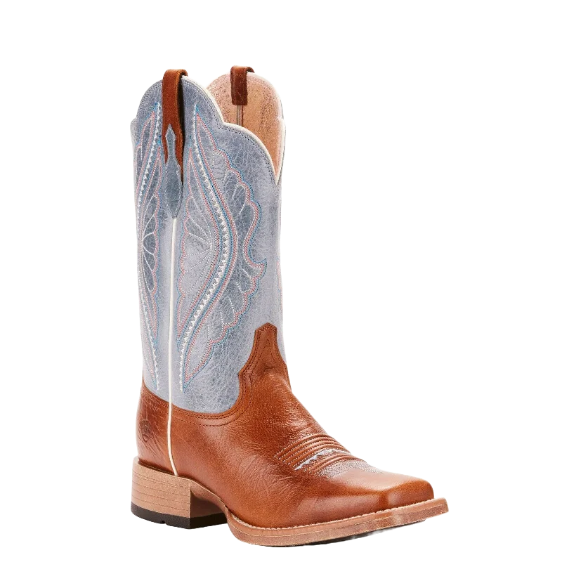 Ariat® Ladies Gingersnap & Baby Blue PrimeTime Western Boot 10025032