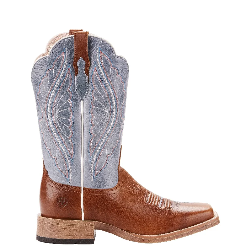 Ariat® Ladies Gingersnap & Baby Blue PrimeTime Western Boot 10025032