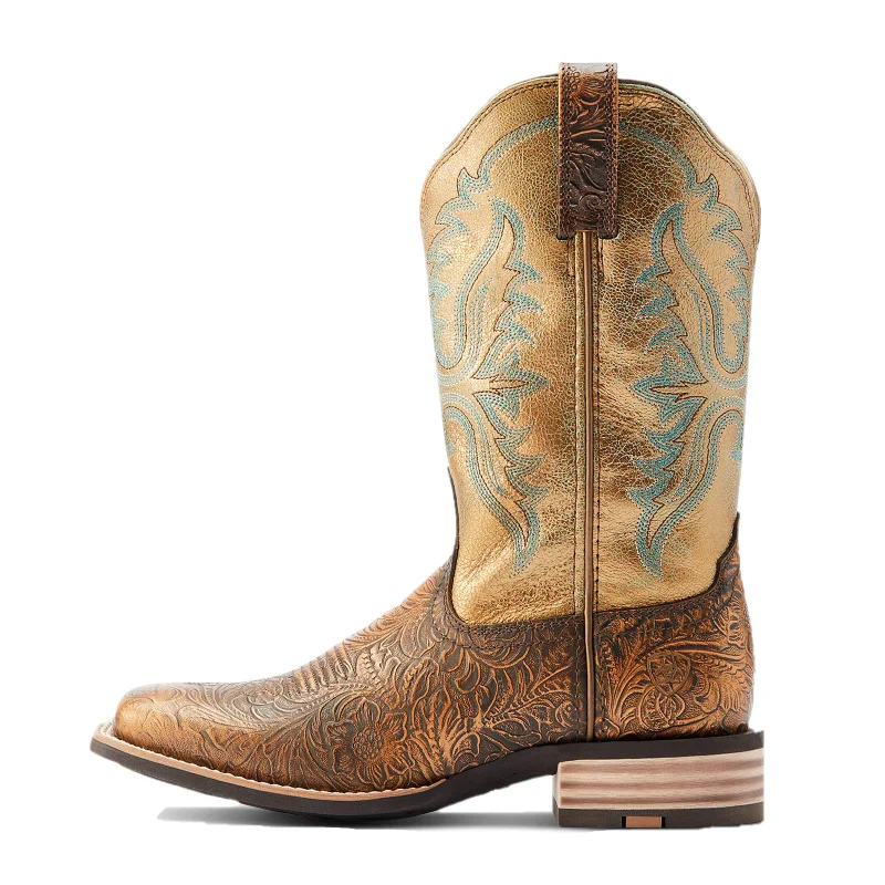 Ariat® Ladies Olena Bronze Age & Green Mile Western Boots 10044442