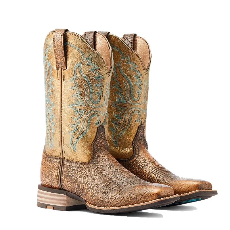 Ariat® Ladies Olena Bronze Age & Green Mile Western Boots 10044442