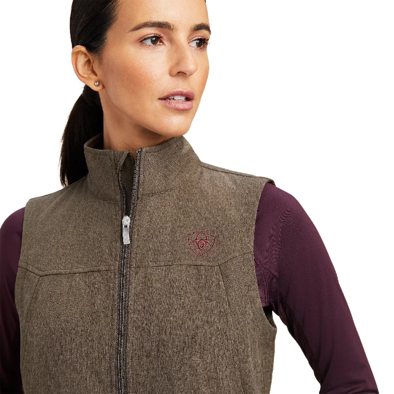 Ariat Ladies Team Softshell Banyan Bark Heather Vest 10041274