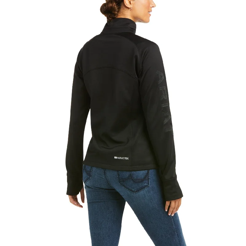 Ariat® Ladies TEK Team Half Zip Black Sweatshirt 10037536