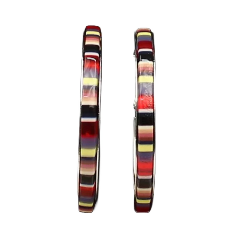 Blazin Roxx Ladies Colorful Serape Striped Hoops 30971