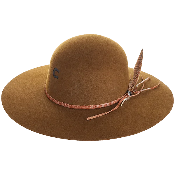 Charlie 1 Horse Acorn Brown Wanderlust Felt Hat CWWDLT-003611