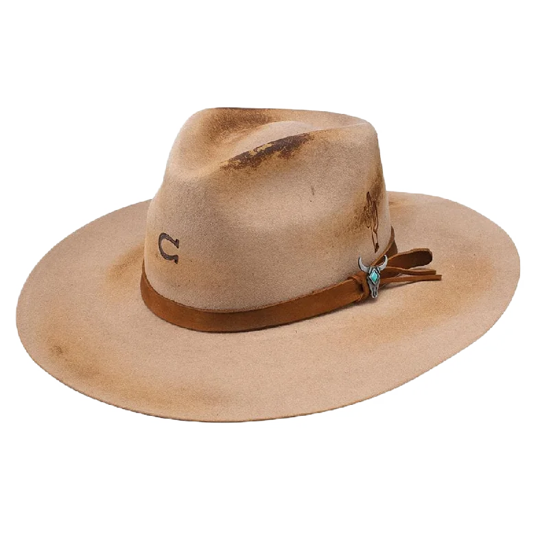 Charlie 1 Horse Ladies Lakota Sand Felt Hat CWLKTA-403479