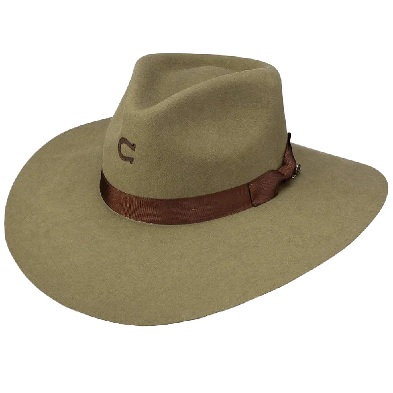 Charlie 1 Horse Olive Drab Highway Felt Hat CWHIWA-4036OD