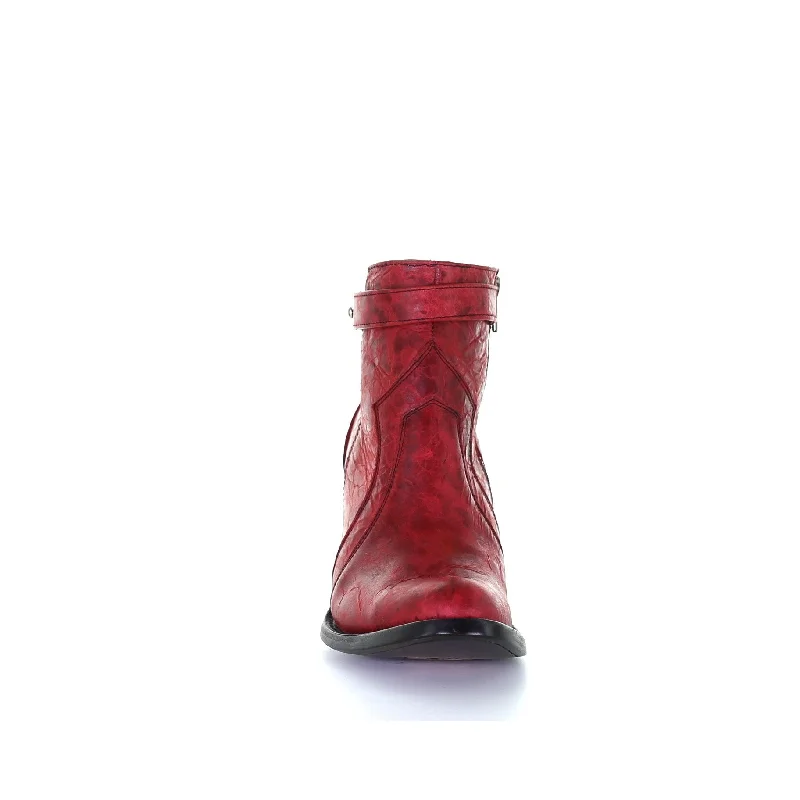 Circle G by Corral Ladies Red Zipper Ankle Boots L5699