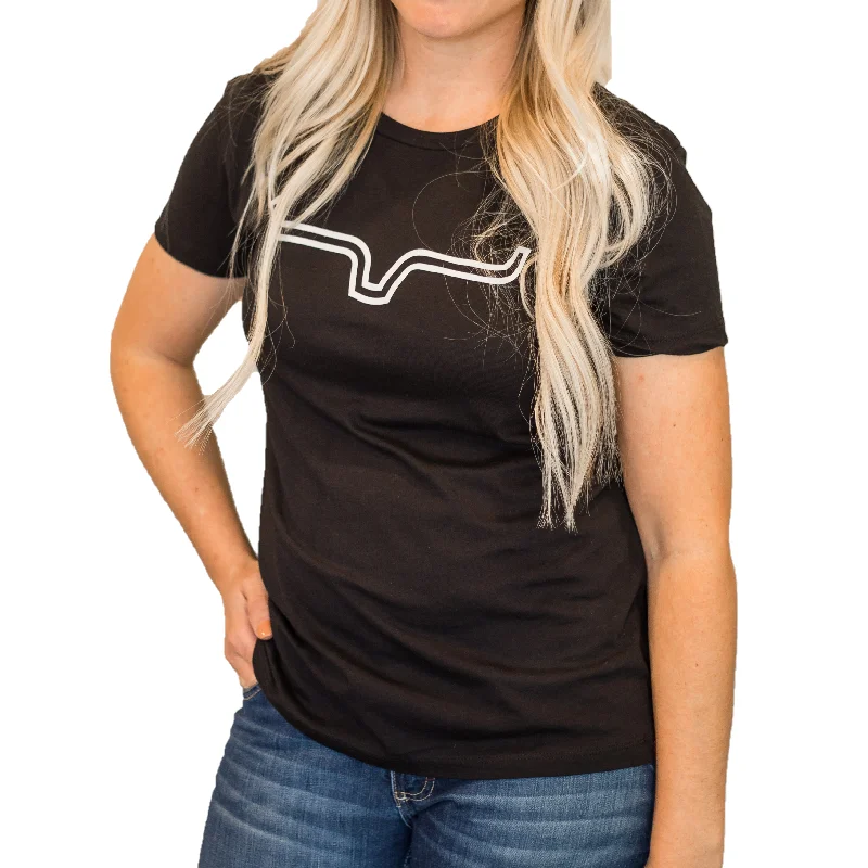 Kimes Ranch Ladies Outlier Short Sleeve Black T-Shirt OUTLIR-BLK