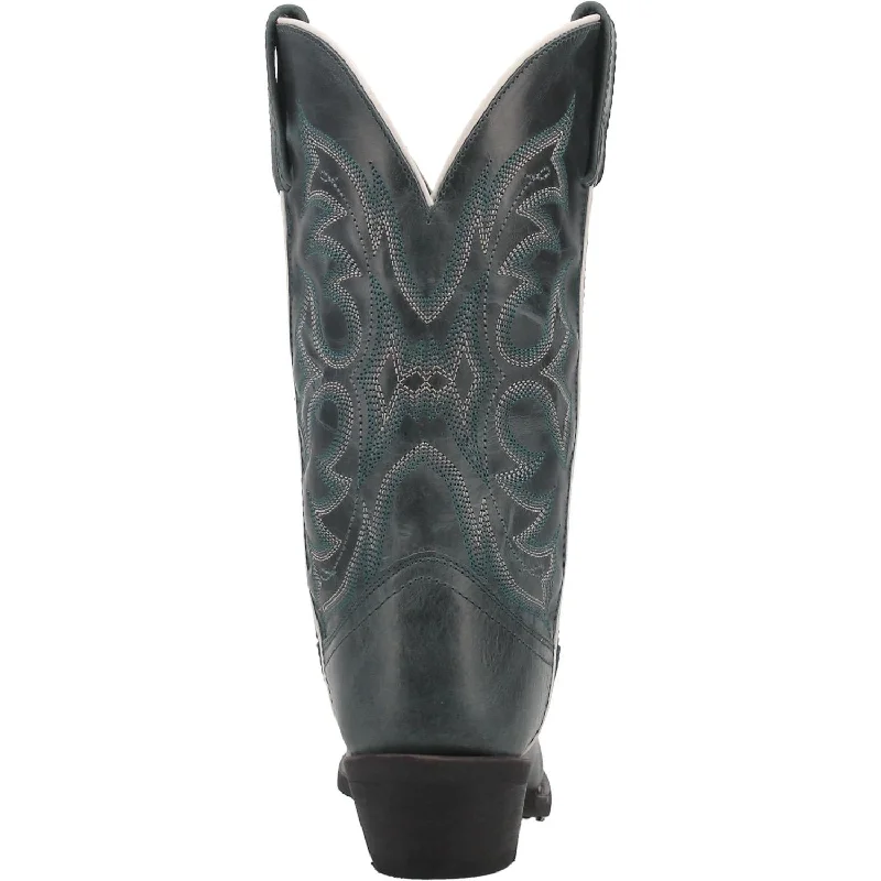 Laredo Ladies Billie Turquoise Round Toe Pull On Western Boots 51107