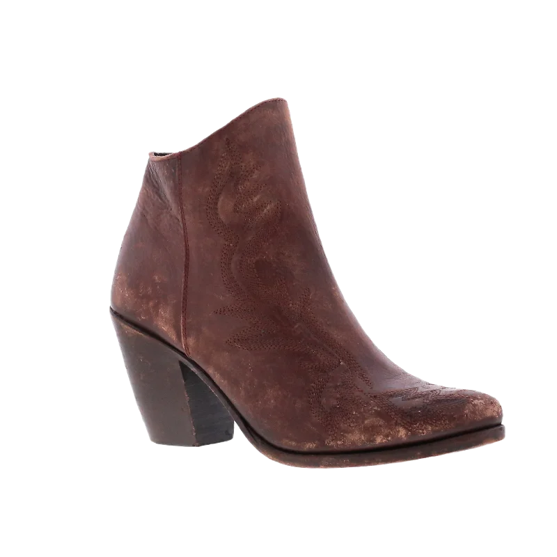 Liberty Black Ladies Avery Boho Drica Red Brown Ankle Boots LBOL-711816