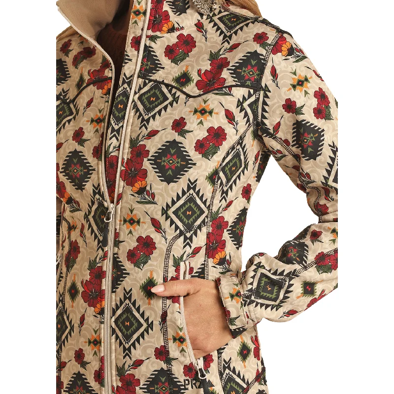 Powder River® Ladies Aztec & Floral Softshell Jacket PRWO92RZY1-12