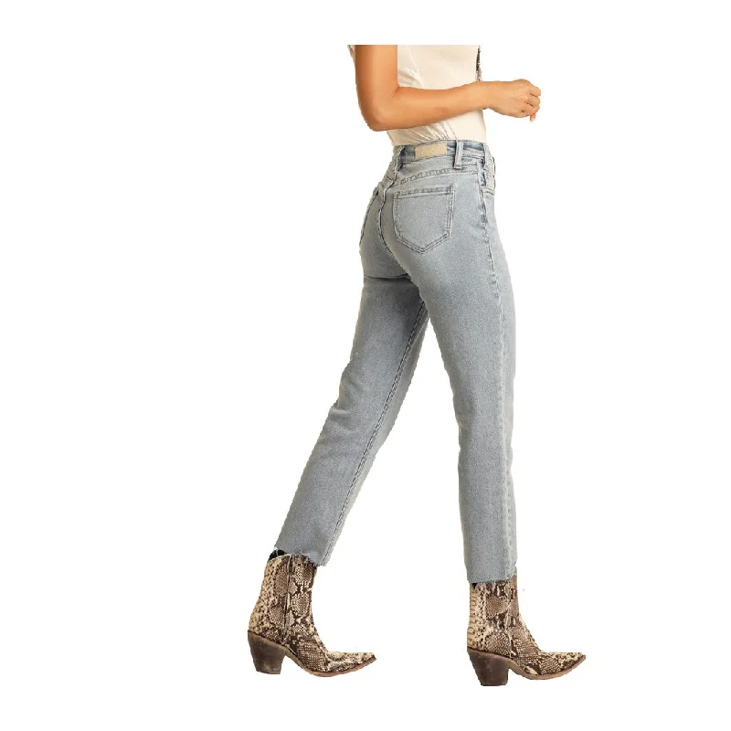 Rock & Roll Ladies High Rise Cropped Jeans WSC9797