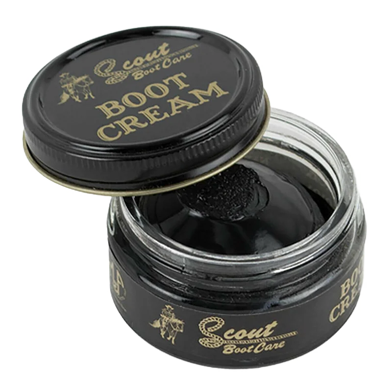 Scout Black Leather Boot Cream Polish 1.55oz 0350101