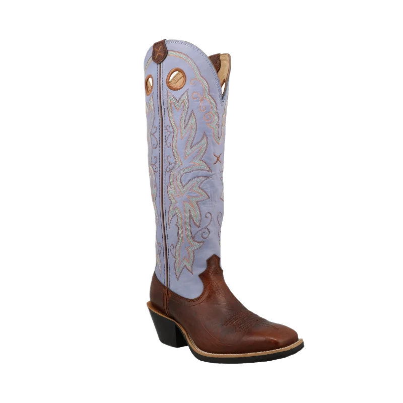 Twisted X Ladies Buckaroo Mocha & Perrywinkle Tall Boots WBK0018