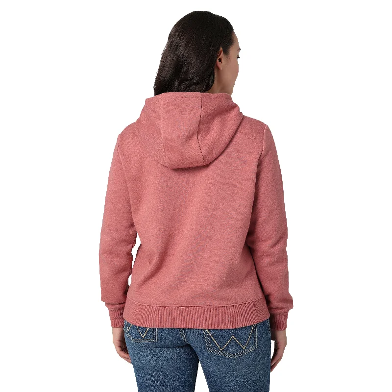 Wrangler® Ladies George Strait Graphic Pink Hoodie 112319175