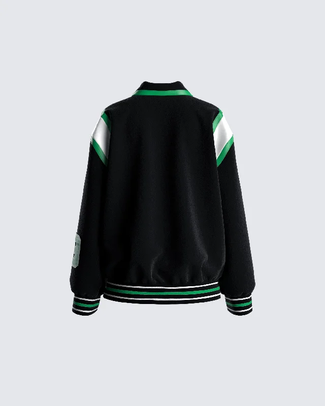 Bobby Black Varsity Jacket