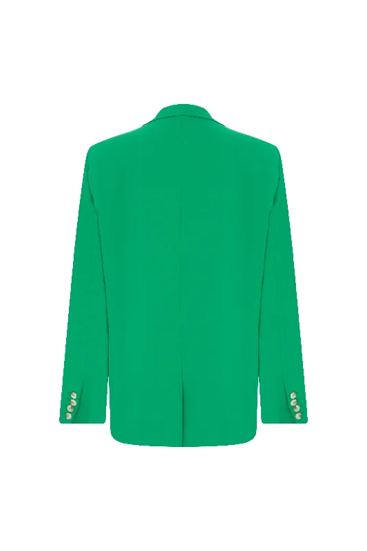 Boxy Blazer in Vert de Noel