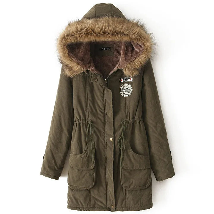 Casual Solid Long Parka