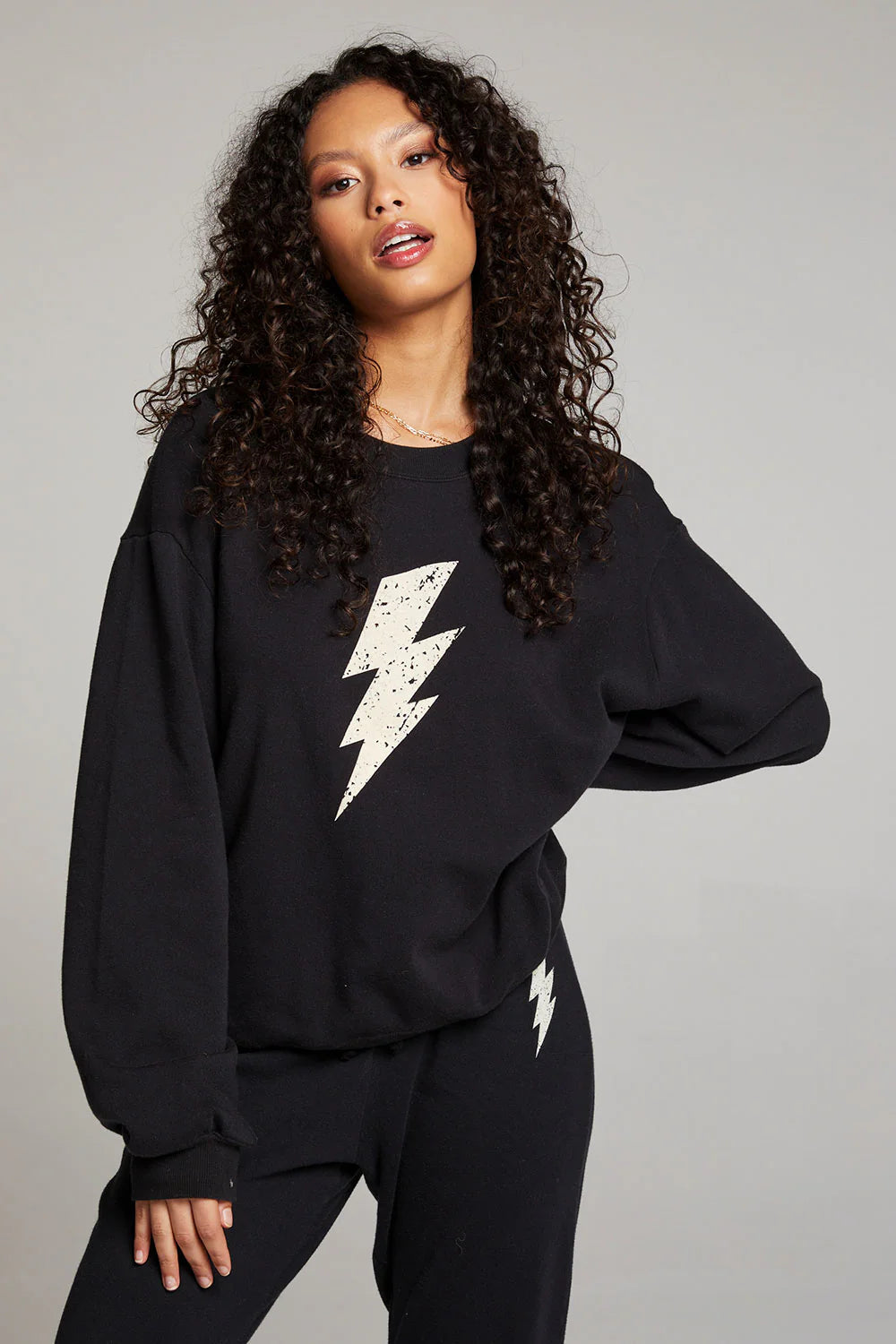 Chaser Distressed Bolt Sweatshirt