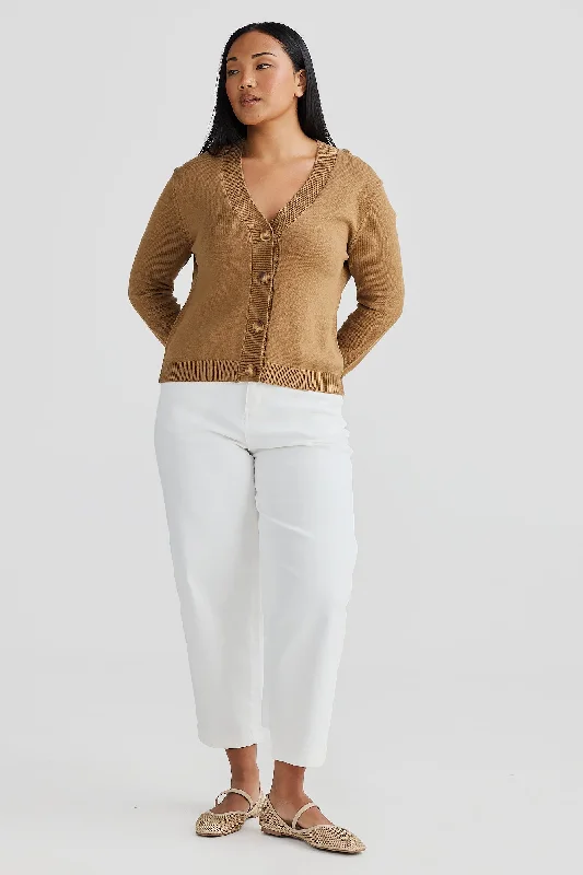 Core Knit Cardigan - Caramel