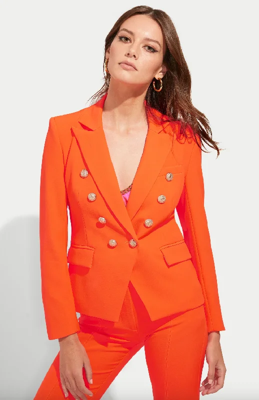 Delilah Crepe Blazer - Papaya