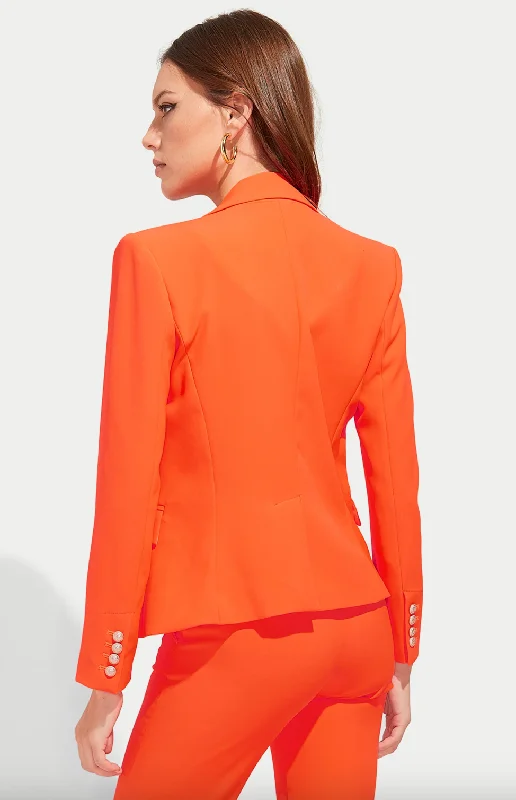 Delilah Crepe Blazer - Papaya