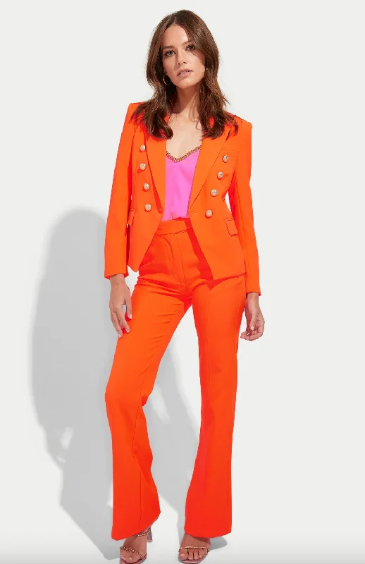 Delilah Crepe Blazer - Papaya