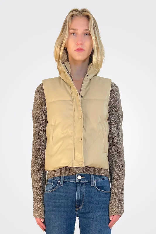 Everly Puffer Vest - Camel