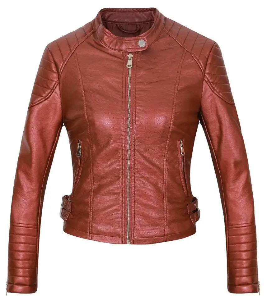 Fashion Motorcycle Leather Coat