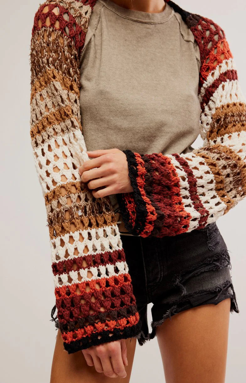 Free People Gia Crochet Shrug