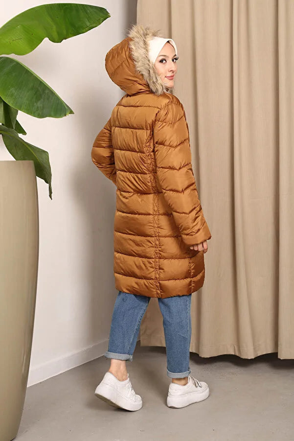 Imajbutik Womem's Hooded Puffer Coat